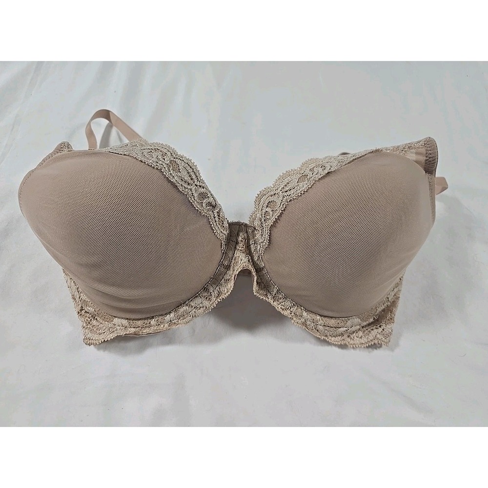 34DD NATORI Womens Beige Lace Lined Underwire‎ Back Closure Adjustable  Bra